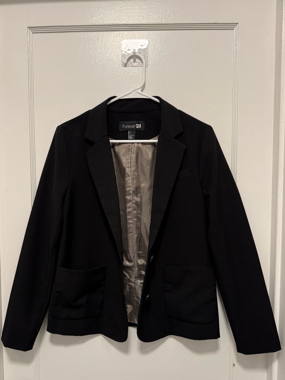 Forever 21 Black Boyfriend Blazer Jacket Size Small